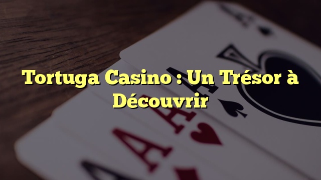 Tortuga Casino : Un Trésor à Découvrir